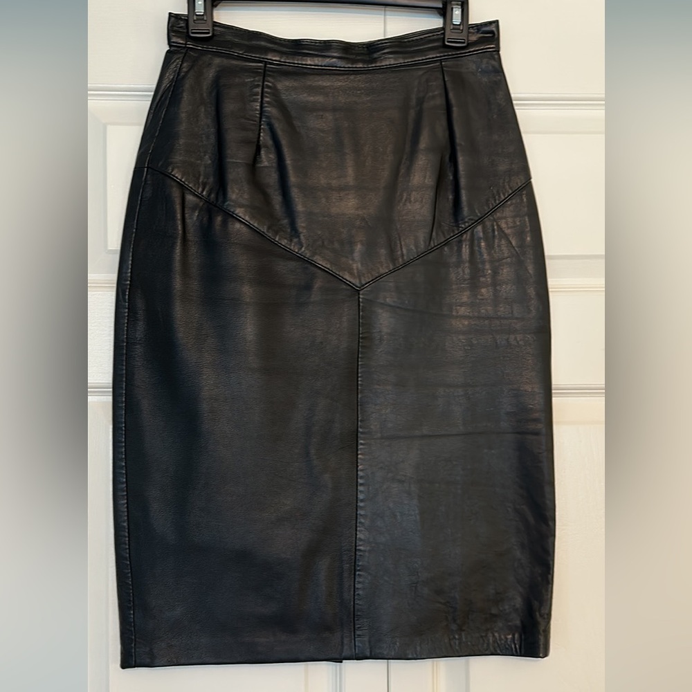 Leather Pencil Skirt